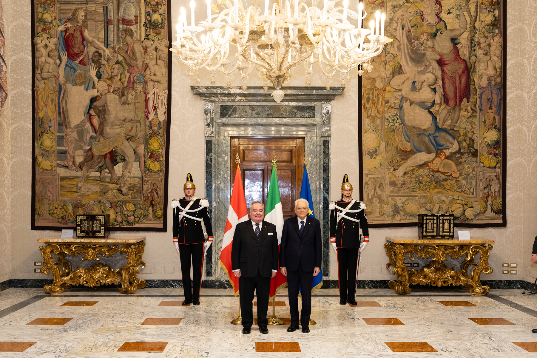 President Sergio Mattarella receives new Government of Sovereign Order of Malta on official visit