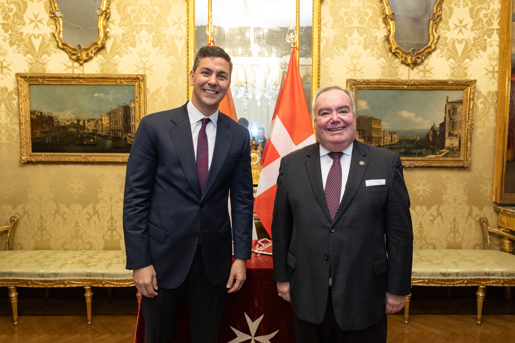 El presidente de Paraguay, recibido por el Gran Maestre de la Soberana Orden de Malta
