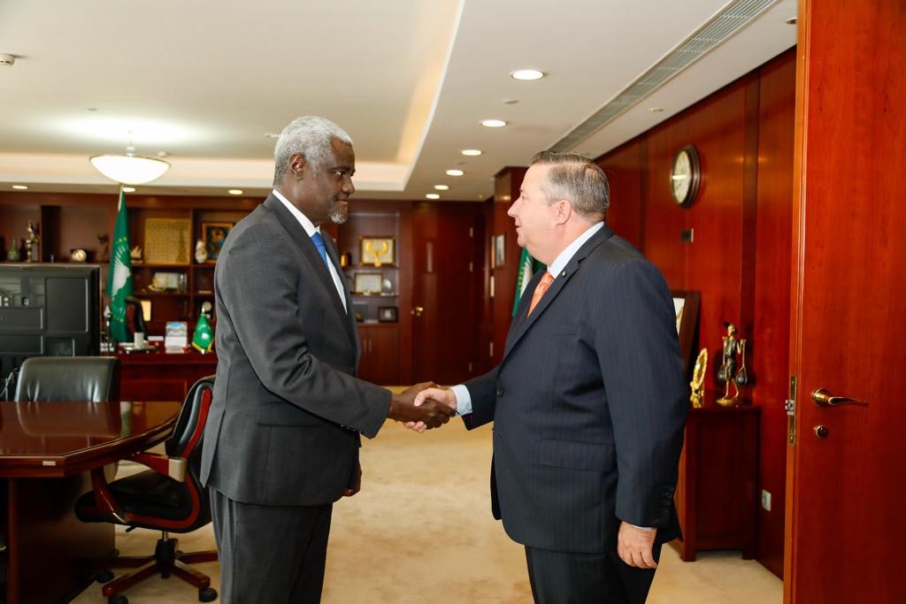 The new Permanent Representative of the Order of Malta to the African Union presents his letters of credence