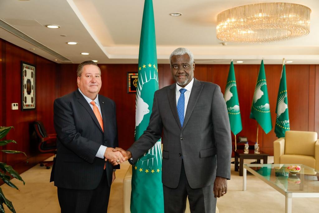 Der Vorsitzende der Kommission der Afrikanischen Union (AU) nahm das Beglaubigungsschreiben vom neuen Ständigen Vertreter des Malteserordens bei der Afrikanischen Union