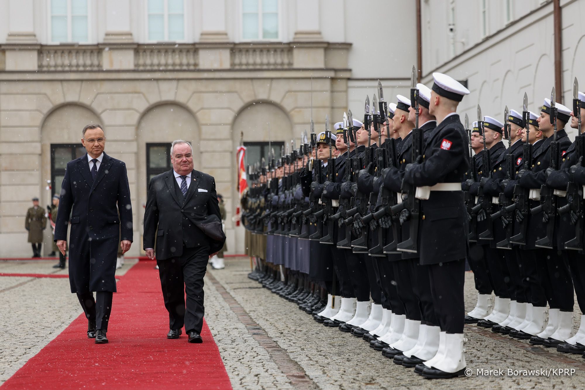Le Grand Maître en visite officielle auprès du président polonais Andrzej Duda