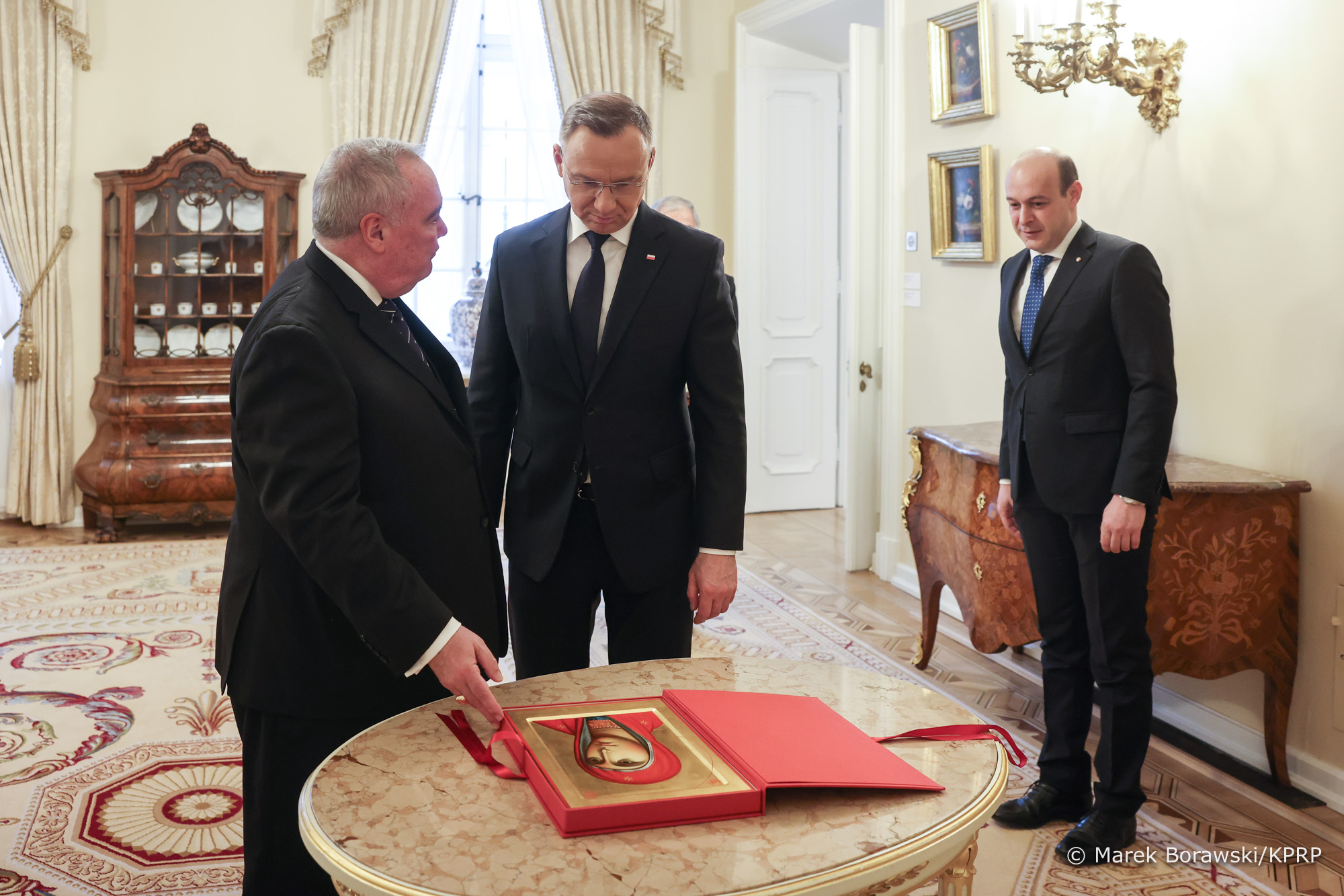 Le Grand Maître en visite officielle auprès du président polonais Andrzej Duda