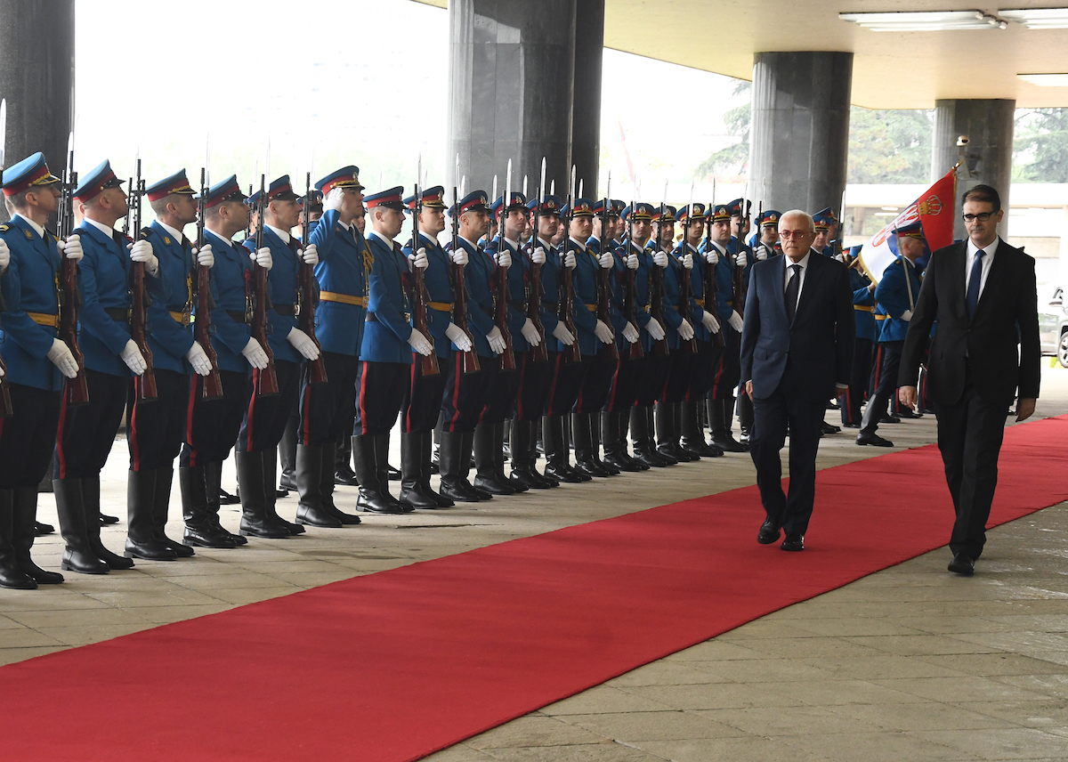 The Ambassador of the Sovereign Order of Malta to Serbia presents his letters of credence