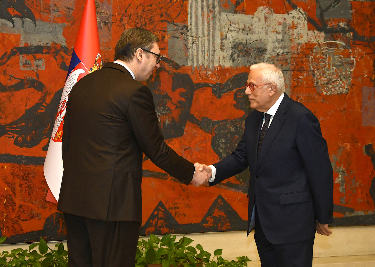 The Ambassador of the Sovereign Order of Malta to Serbia presents his letters of credence