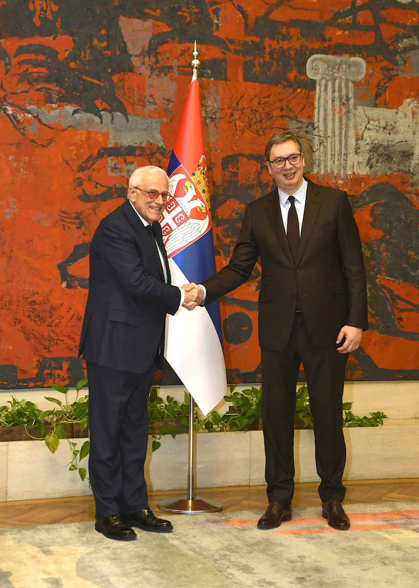 The Ambassador of the Sovereign Order of Malta to Serbia presents his letters of credence