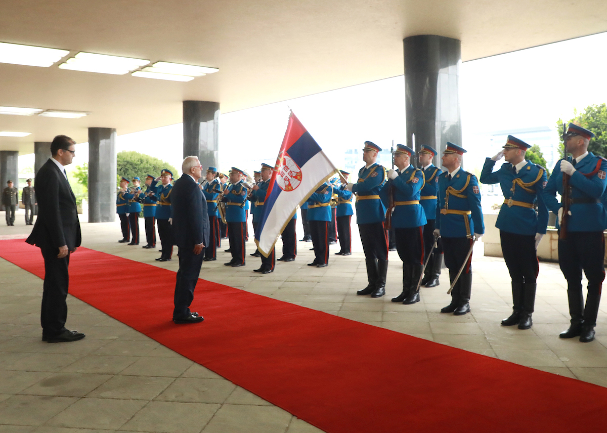 The Ambassador of the Sovereign Order of Malta to Serbia presents his letters of credence
