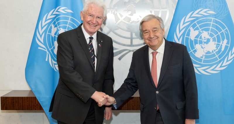 Die Botschafter des Malteserordens treffen den Generalsekretär der Vereinten Nationen