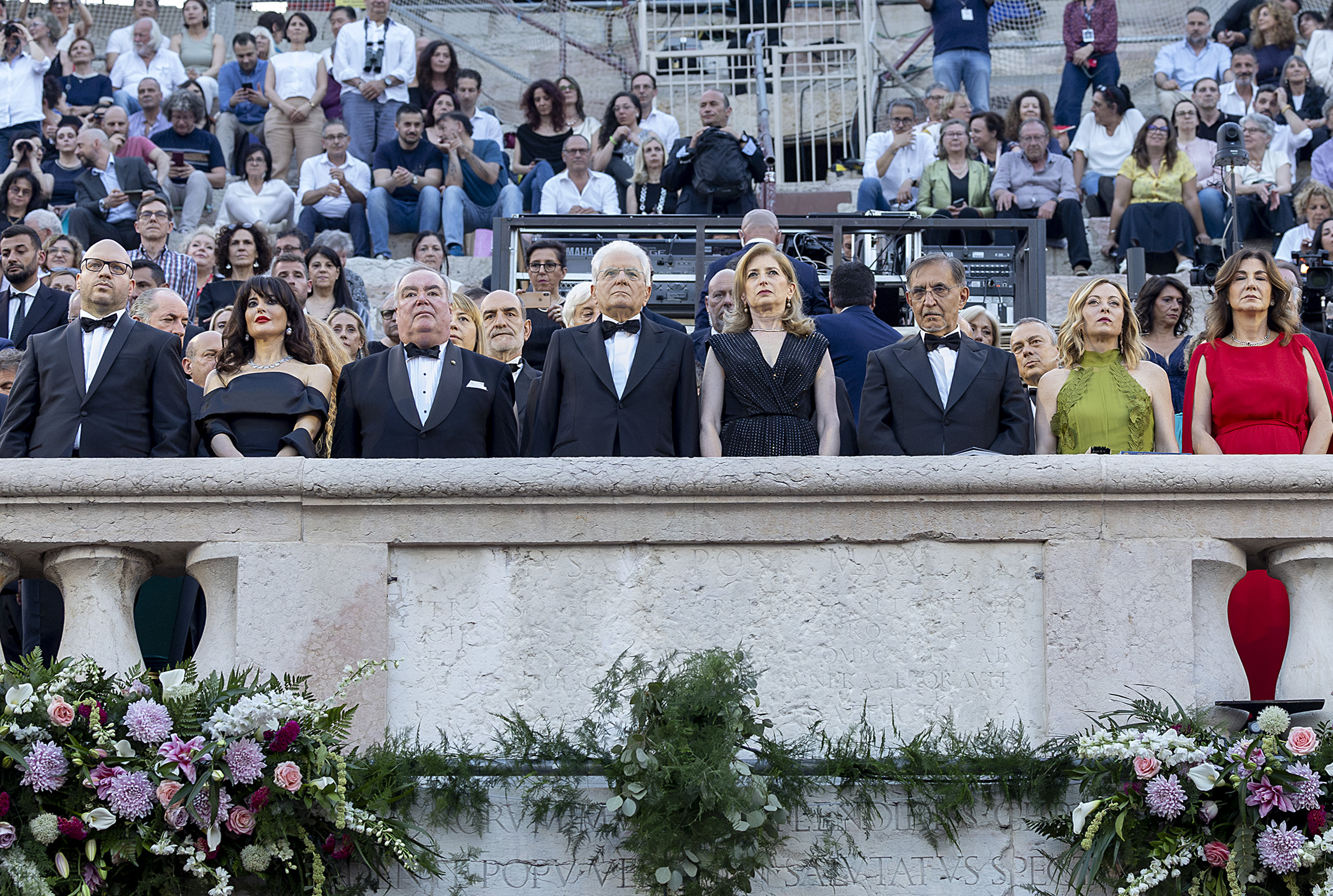 Il Gran Maestro sul palco d’onore all’Arena di Verona