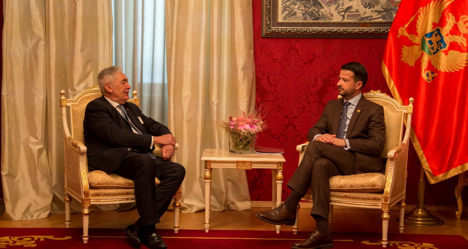 The Ambassador of the Sovereign Order of Malta to Montenegro presents his letters of credence