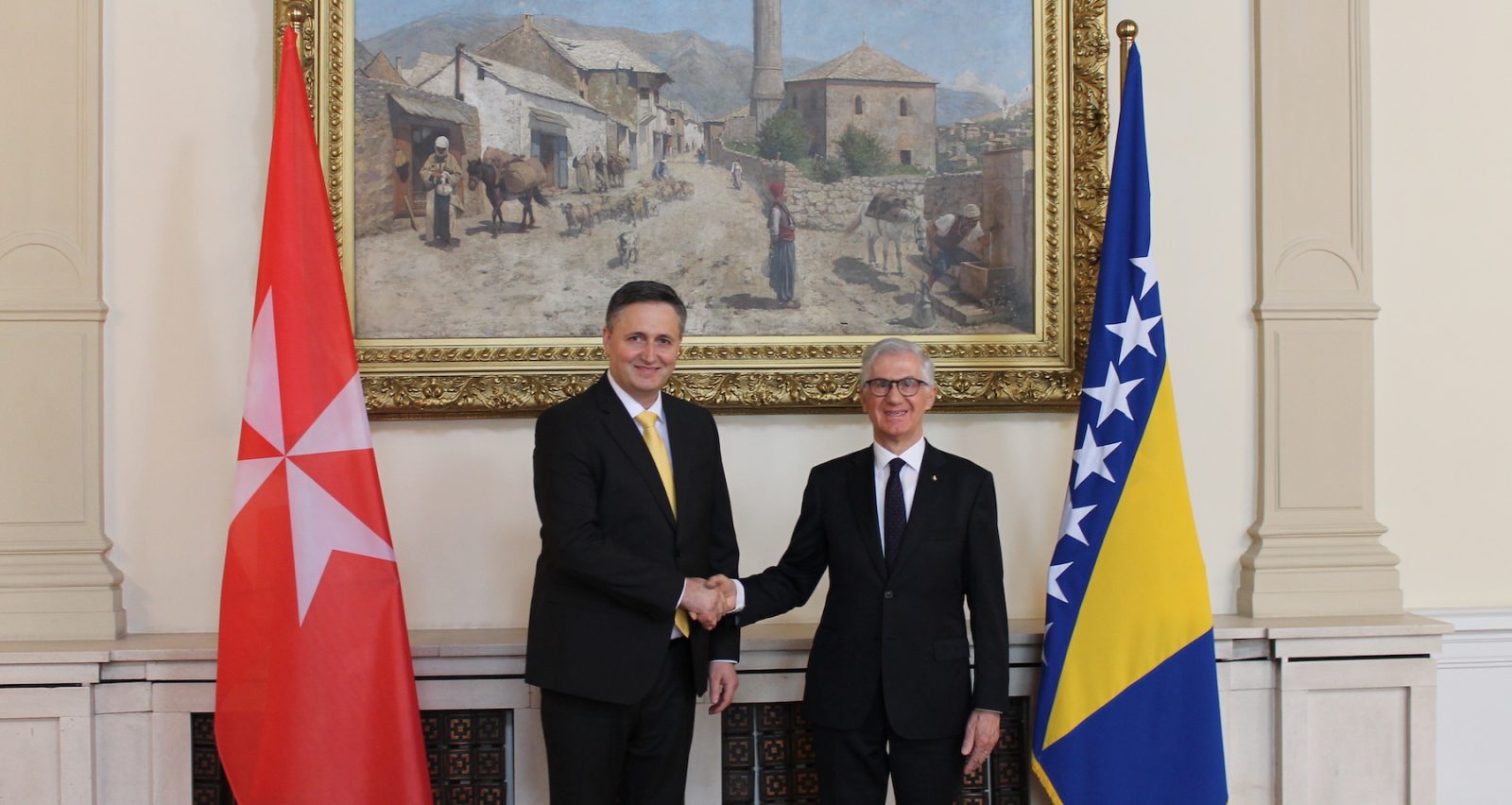 The Ambassador of the Sovereign Order of Malta to Bosnia and Herzegovina presents his letters of credence
