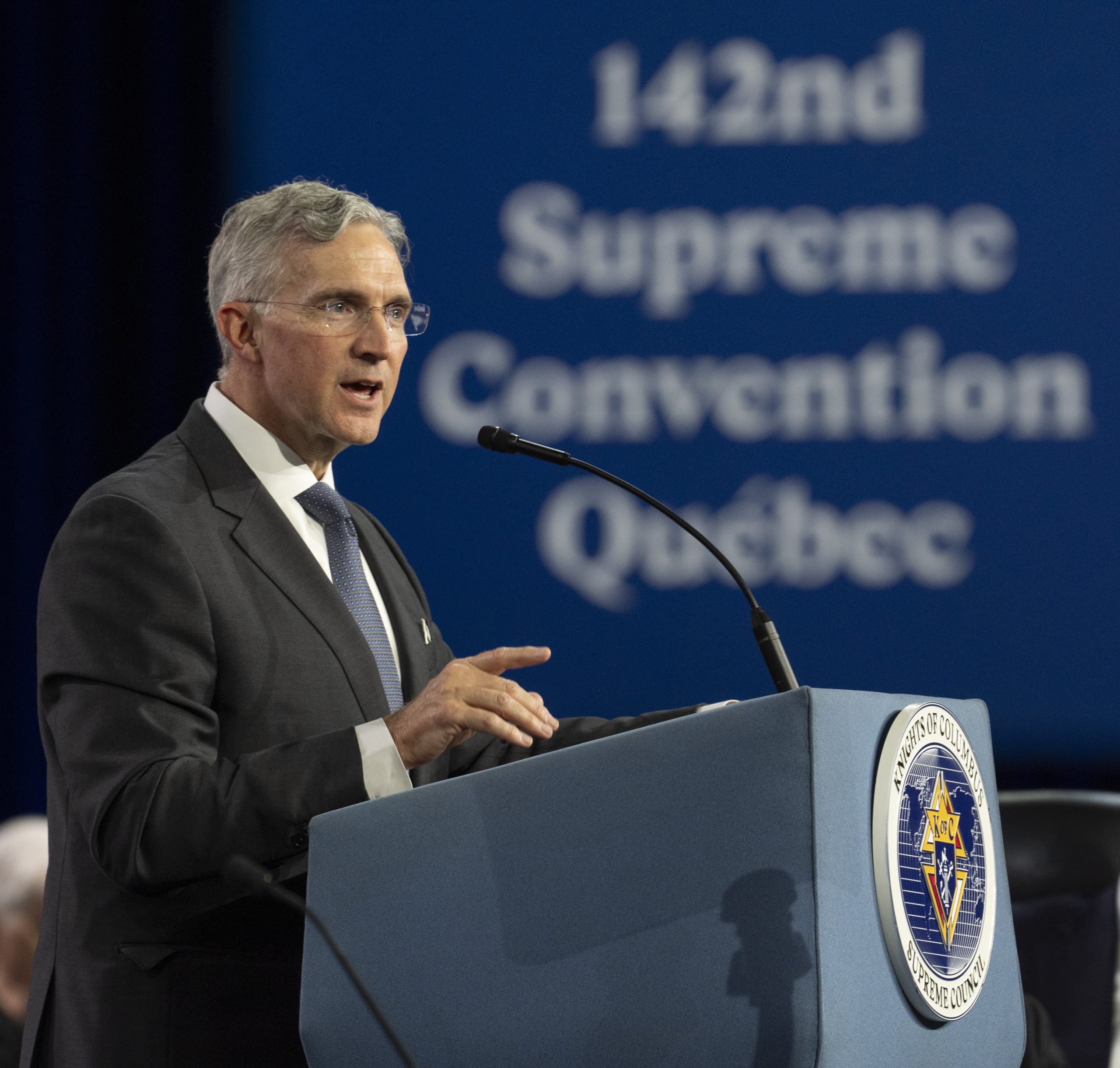 Der Großmeister auf der 142. Supreme Convention der Kolumbus-Ritter