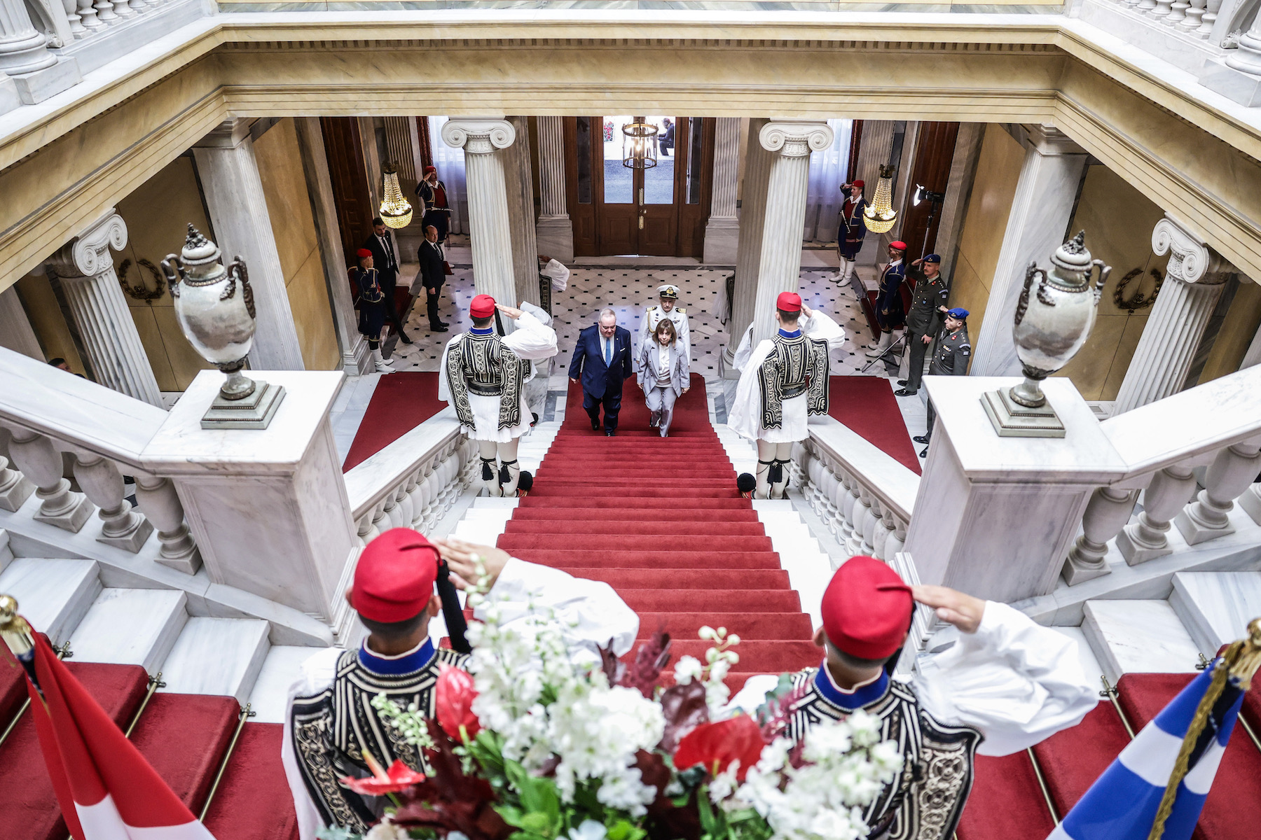 Le Grand Maître reçu par la Présidente de la Grèce