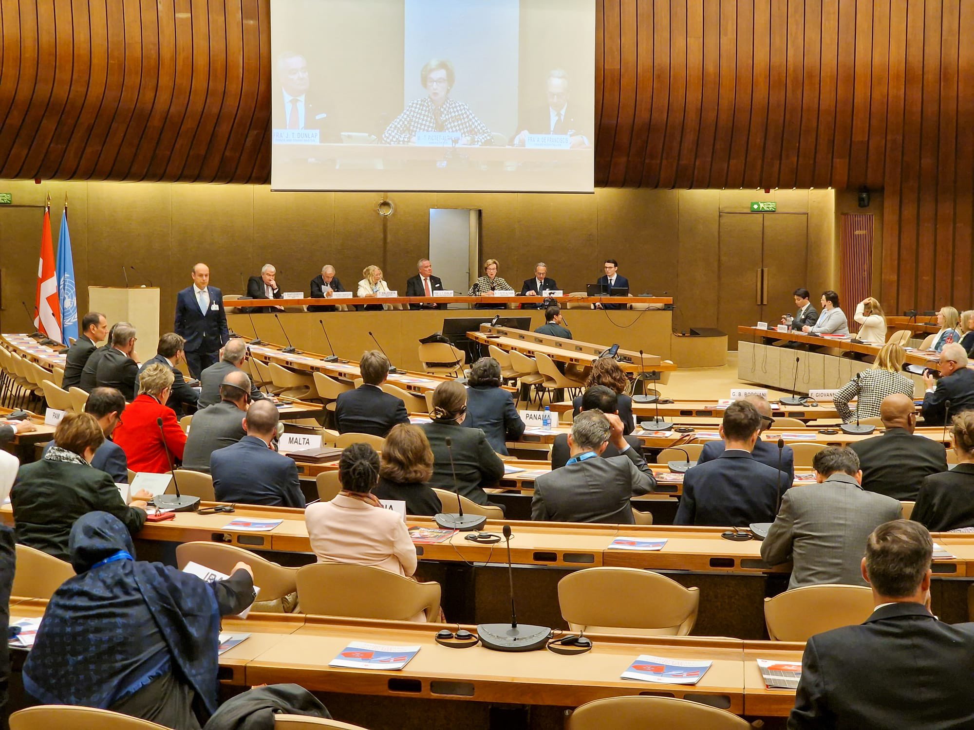 Offizieller Besuch des Großmeisters des Souveränen Malteserordens am Sitz der Vereinten Nationen in Genf
