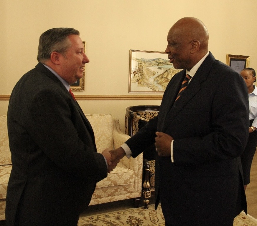 L’Ambasciatore del Sovrano Ordine di Malta presso il Lesotho presenta le sue lettere credenziali