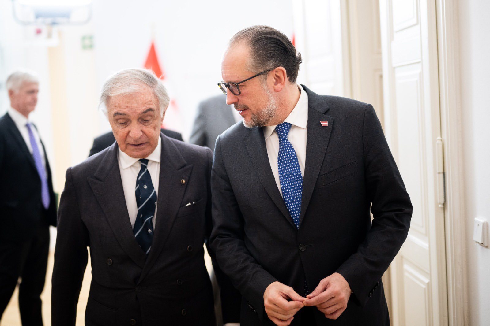 El Gran Canciller, recibido por el ministro de Asuntos Europeos e Internacionales de Austria