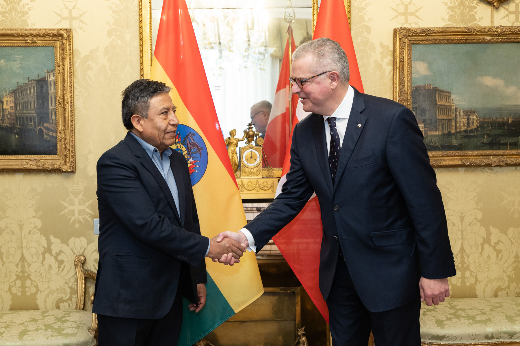 Il Gran Commendatore riceve il Vice Presidente della Bolivia
