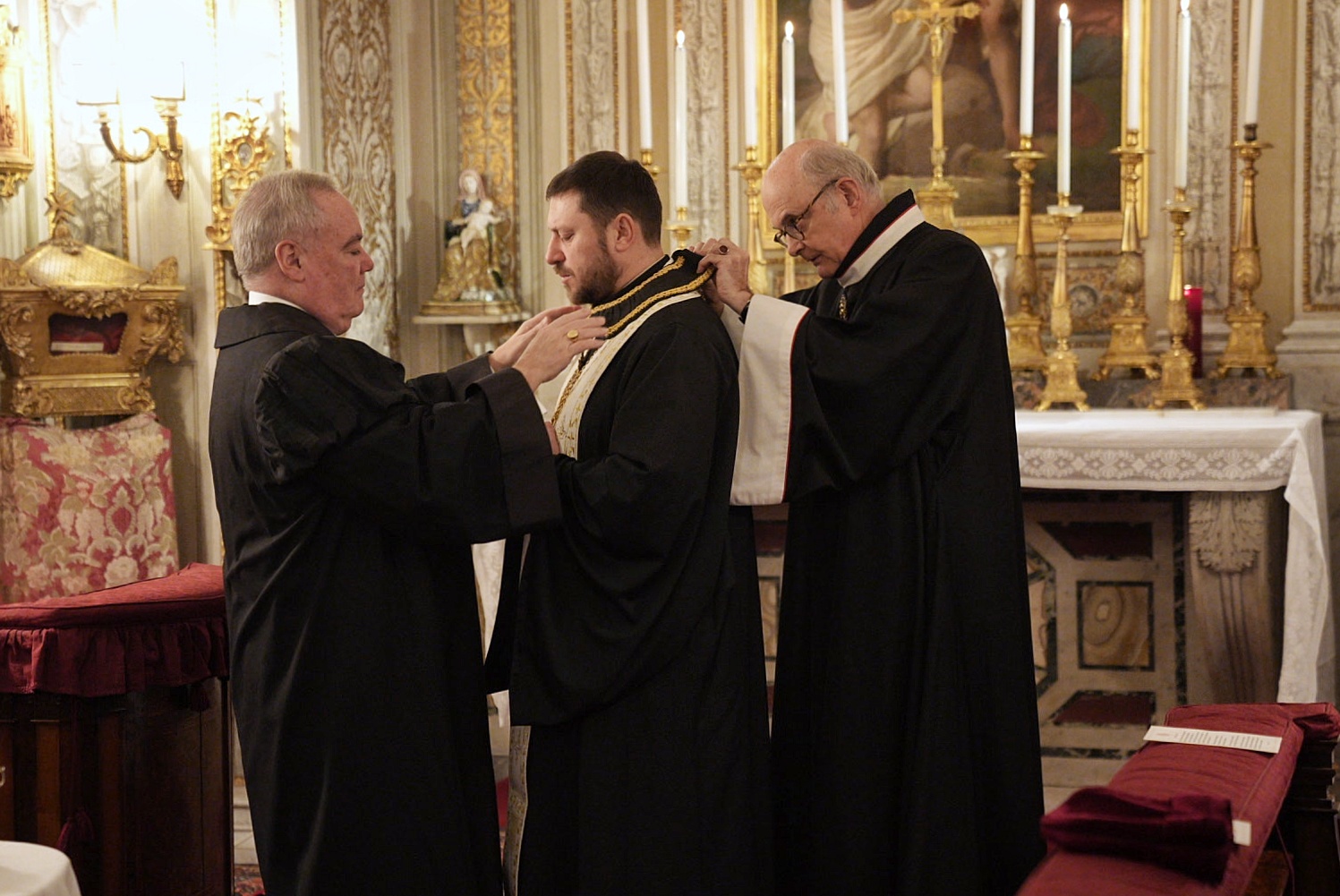 Cardinal-Designate Mykola Bychok, C.Ss.R. Bailiff Grand Cross and Devotion of the Order of Malta