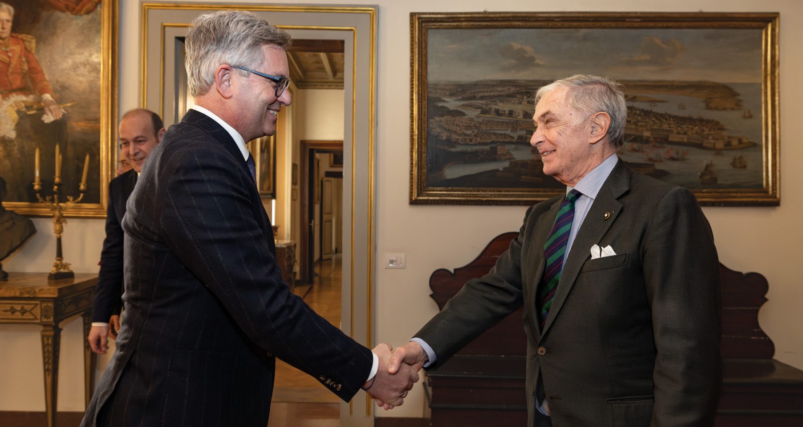 Order of Malta Grand Chancellor receives European Commissioner Magnus Brunner