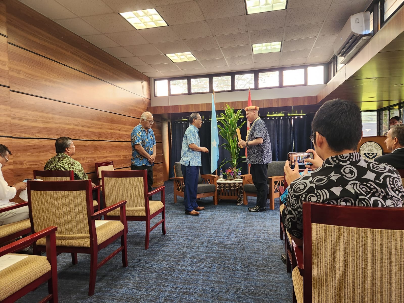 L’Ambasciatore del Sovrano Ordine di Malta presso la Micronesia presenta le sue lettere credenziali