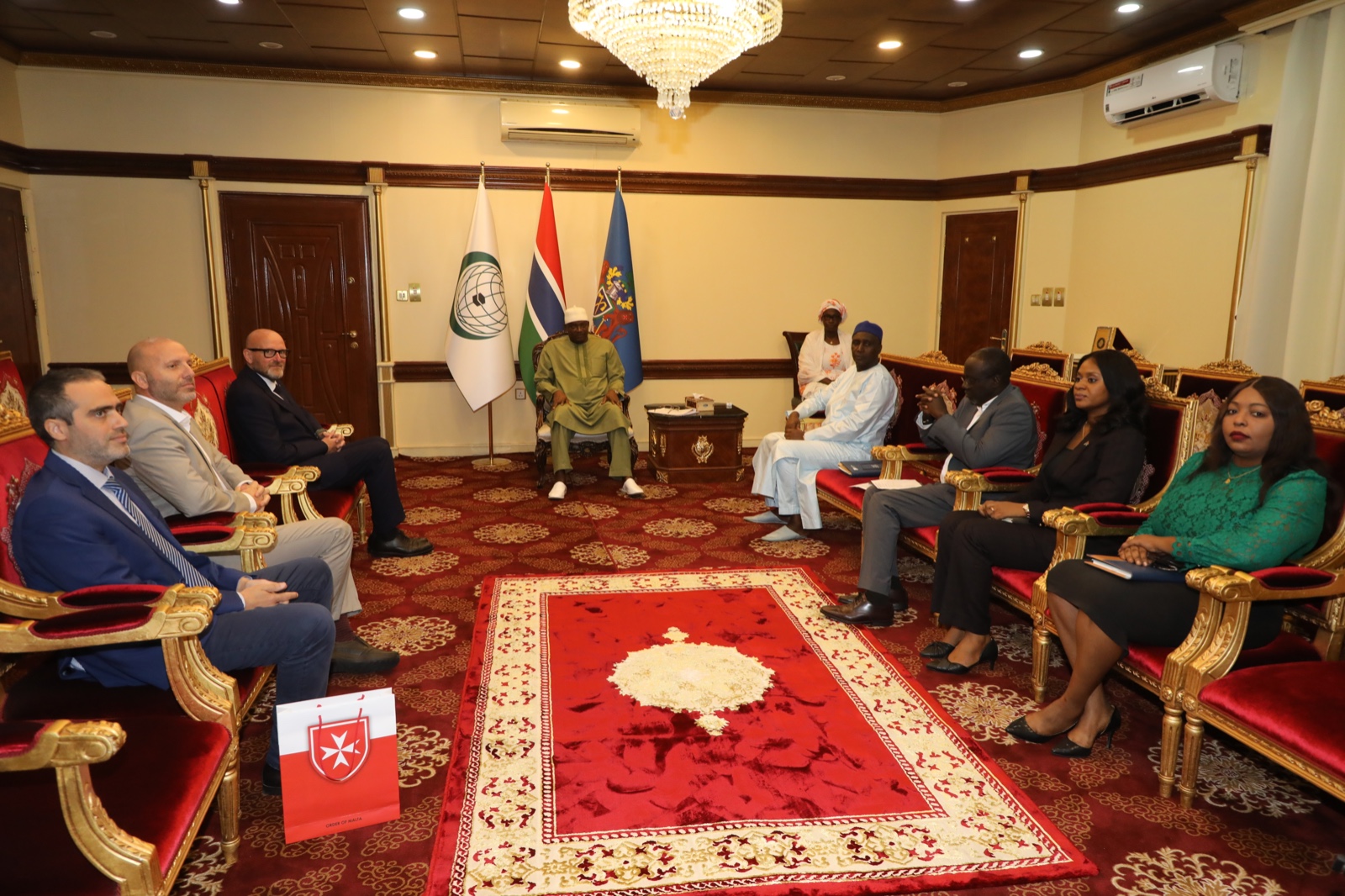El nuevo Embajador de la Orden de Malta ante Gambia presenta sus cartas credenciales