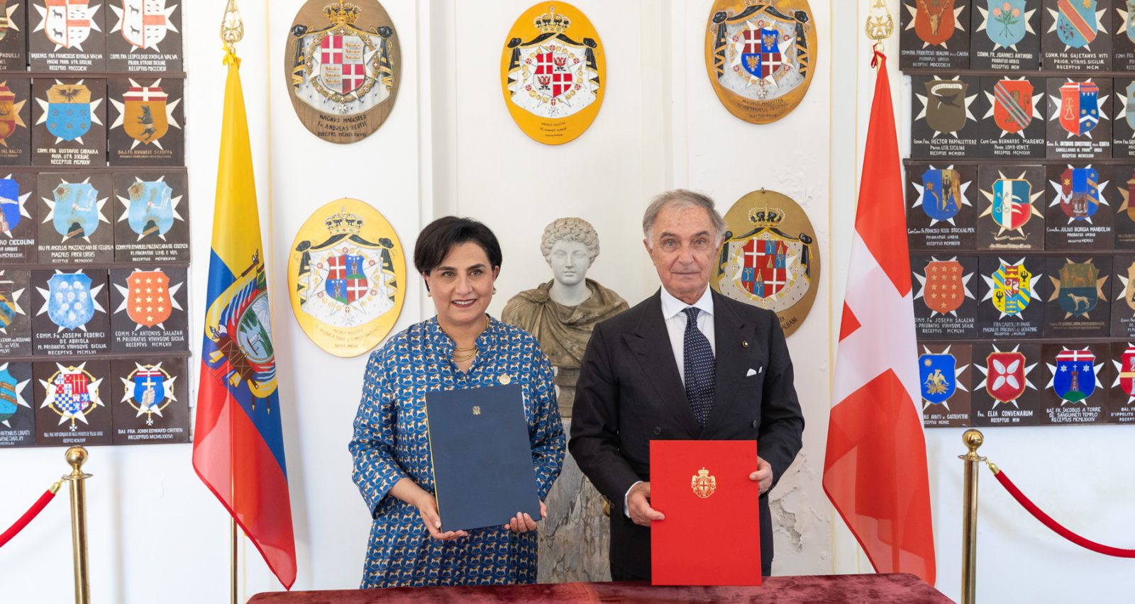The Minister of Foreign Affairs of Ecuador visits the Sovereign Order of Malta