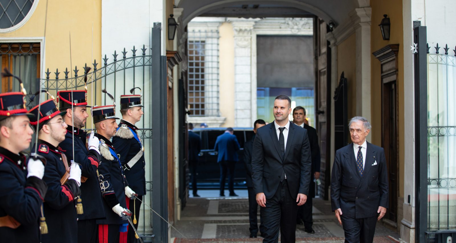 The Grand Chancellor of the Sovereign Order of Malta receives the Prime Minister of Montenegro