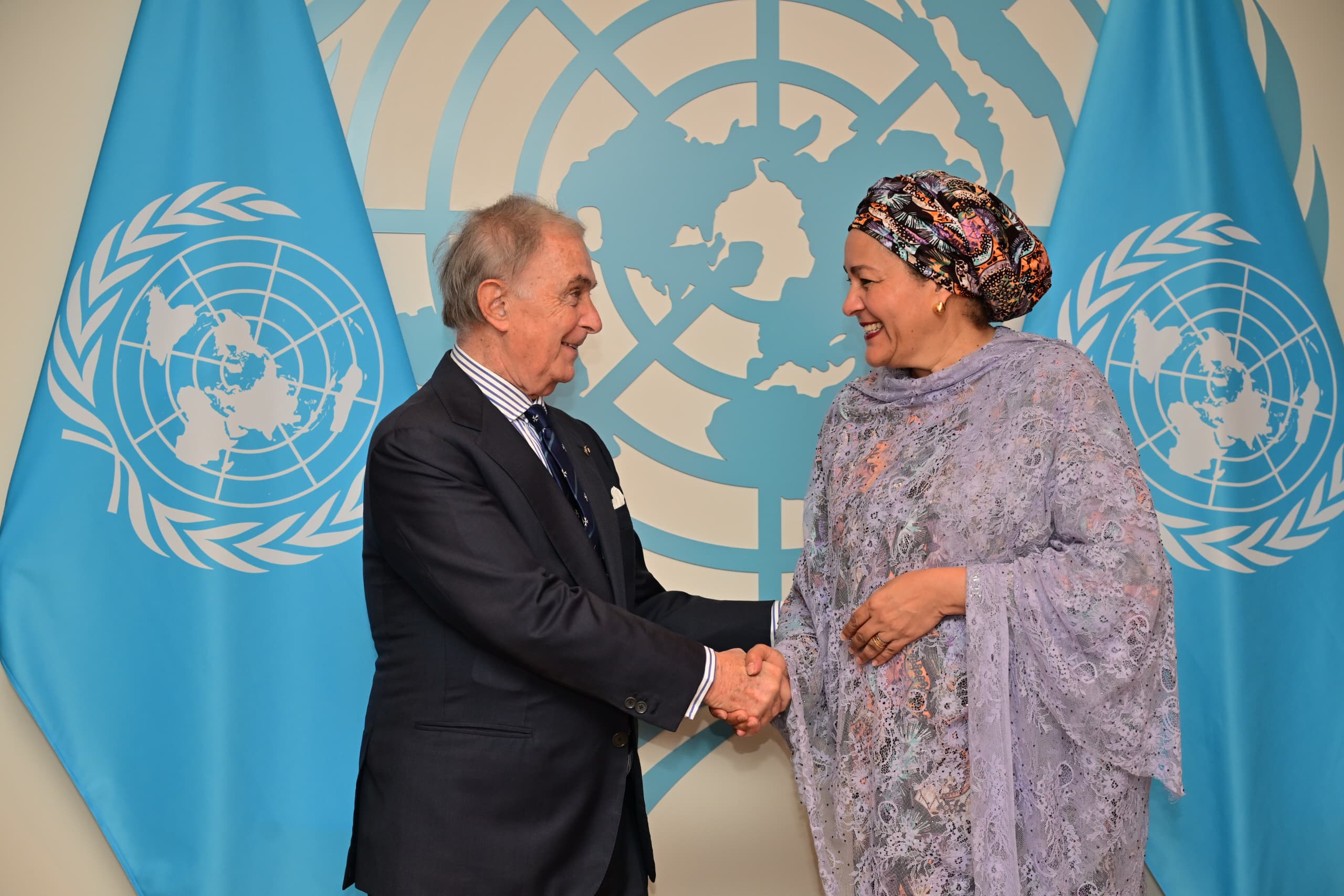 New York: Grand Chancellor in conversation with  Deputy Secretary General of the United Nations