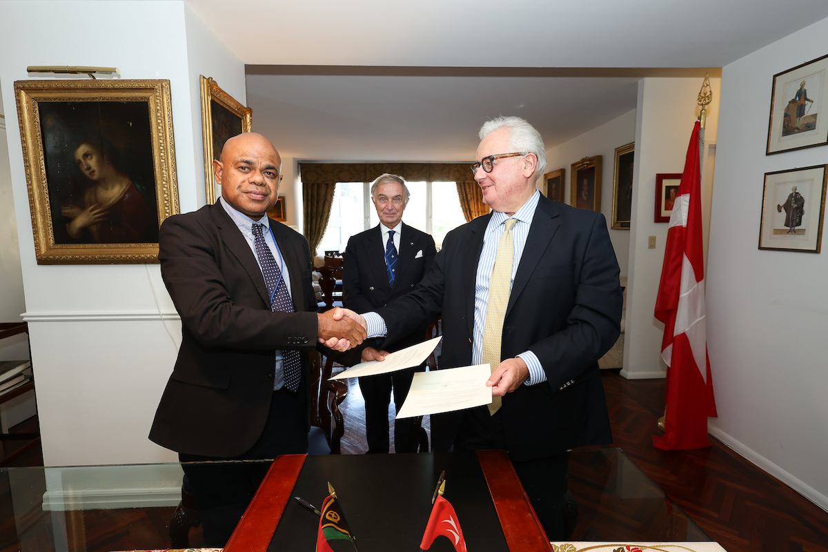 Diplomatic Relations: Declaration of Intent Signed between Order of Malta and Vanuatu
