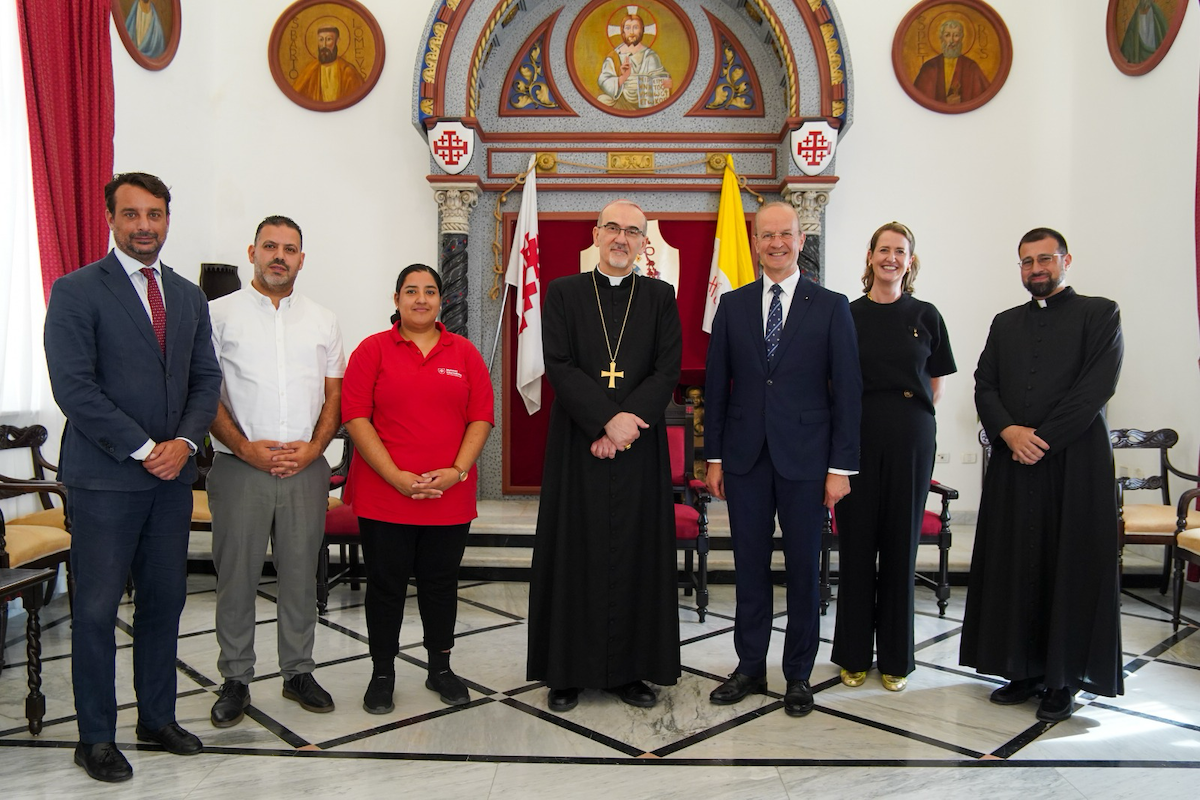 The Grand Hospitaller of the Order of Malta in the Holy Land: humanitarian aid in Gaza and new plan for the Holy Family Hospital