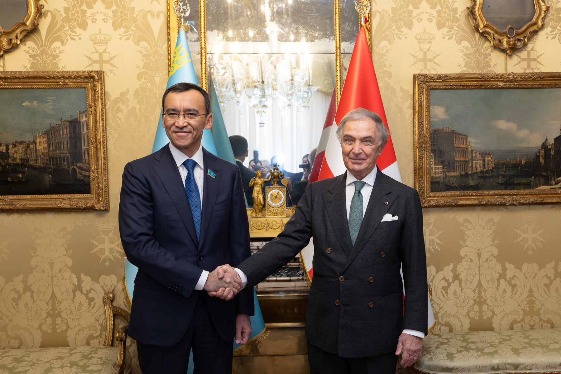 The President of the Senate of Kazakhstan visits the Sovereign Military Order of Malta