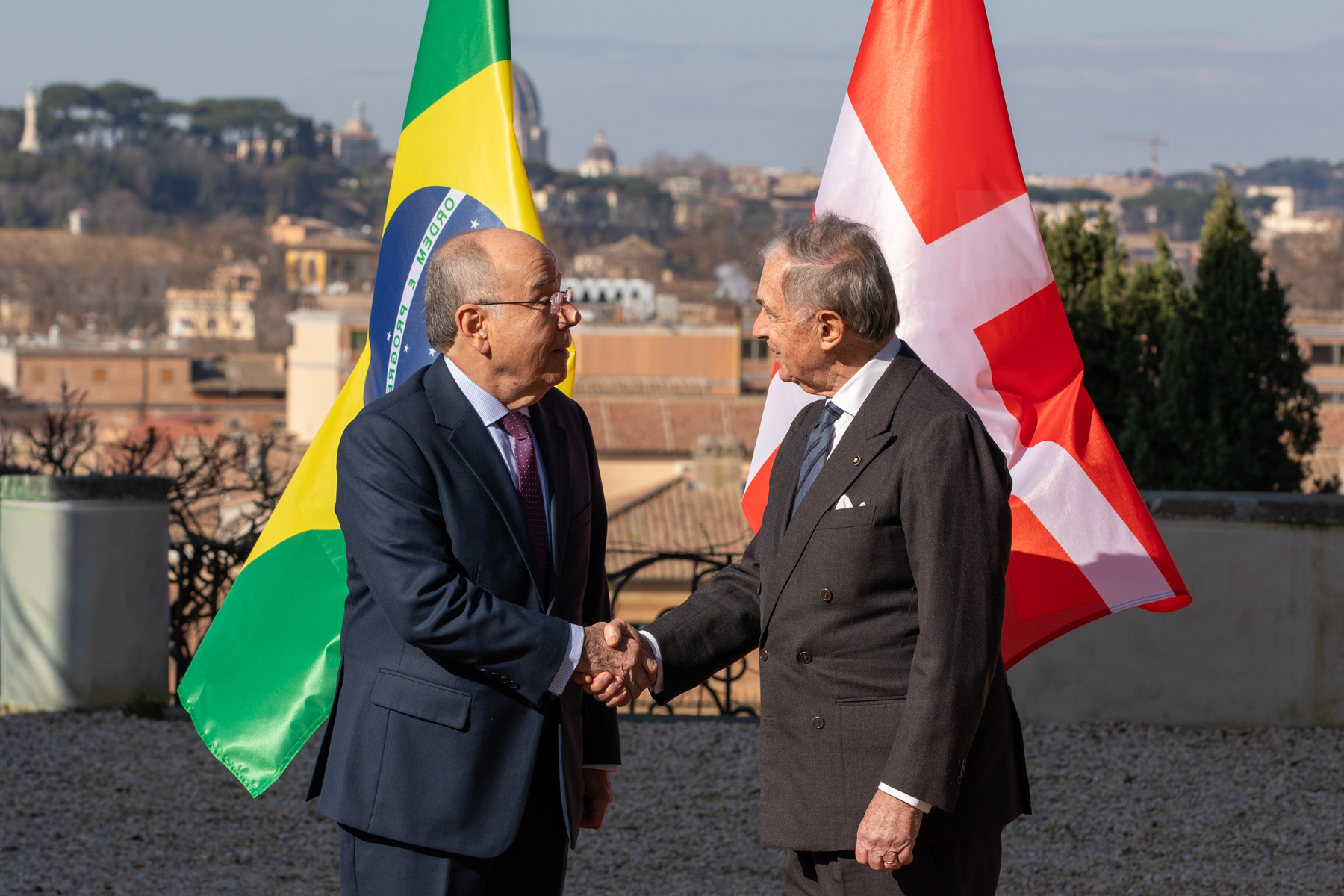 The Grand Chancellor receives the Brazilian Minister of Foreign Affairs