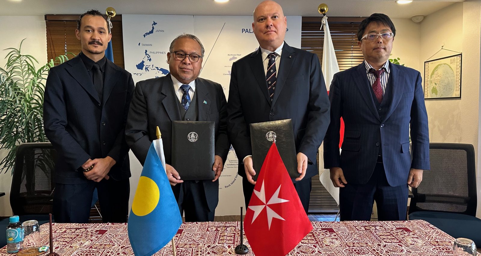 Diplomatic Relations: Declaration of Intent Signed between the Order of Malta and the Republic of Palau