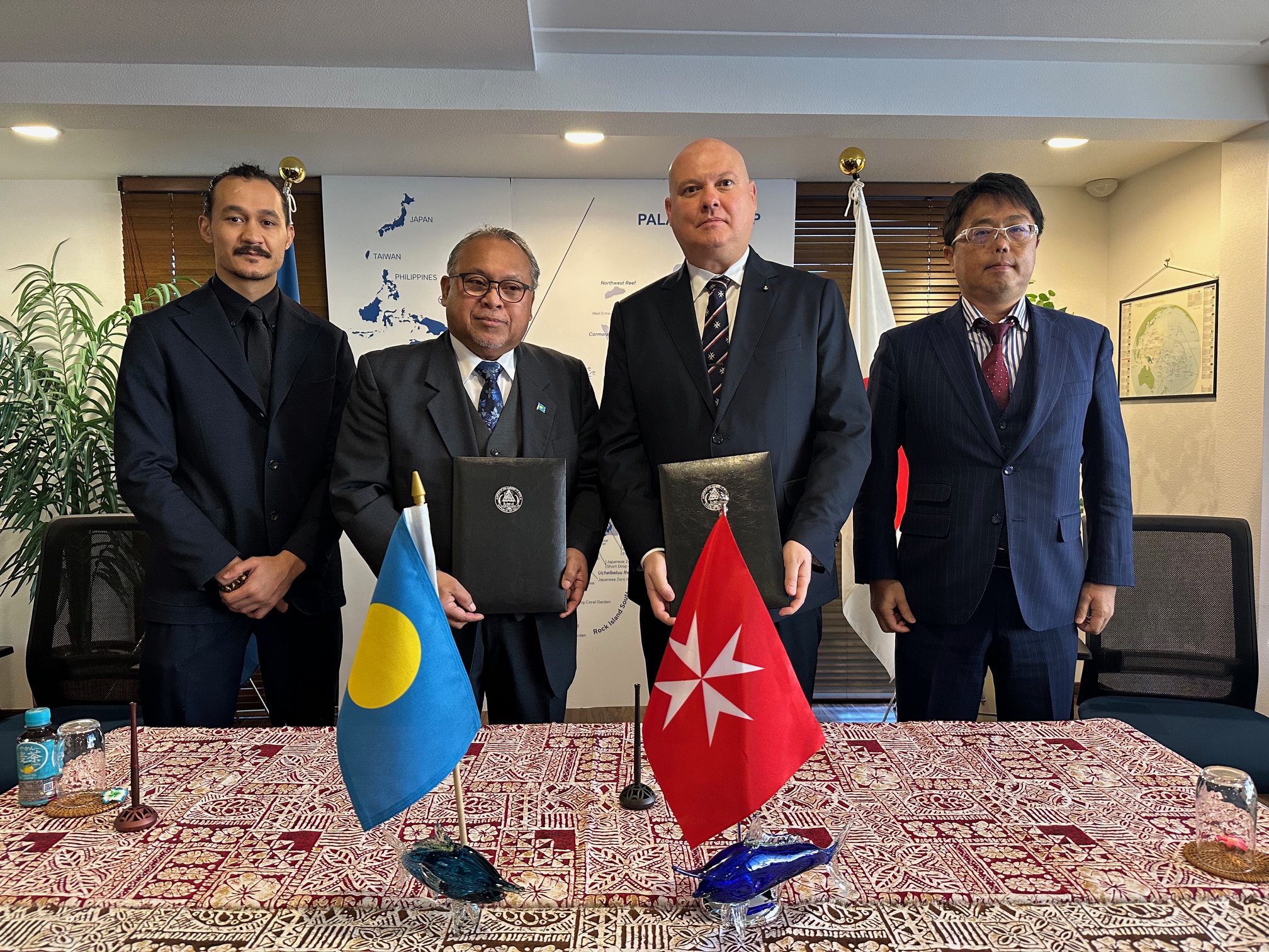 Diplomatic Relations: Declaration of Intent Signed between the Order of Malta and the Republic of Palau