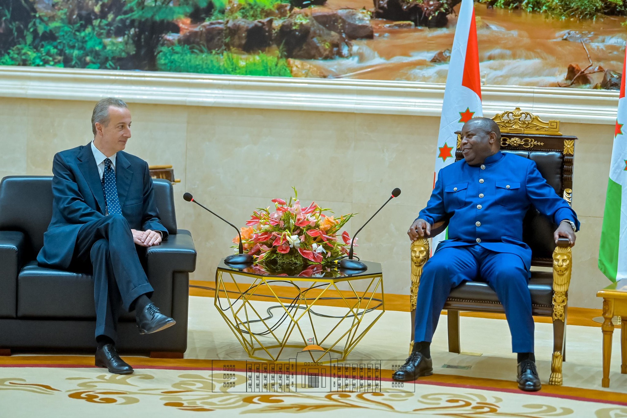 The Ambassador of the Sovereign Order of Malta to the Republic of Burundi presents his letters of credence