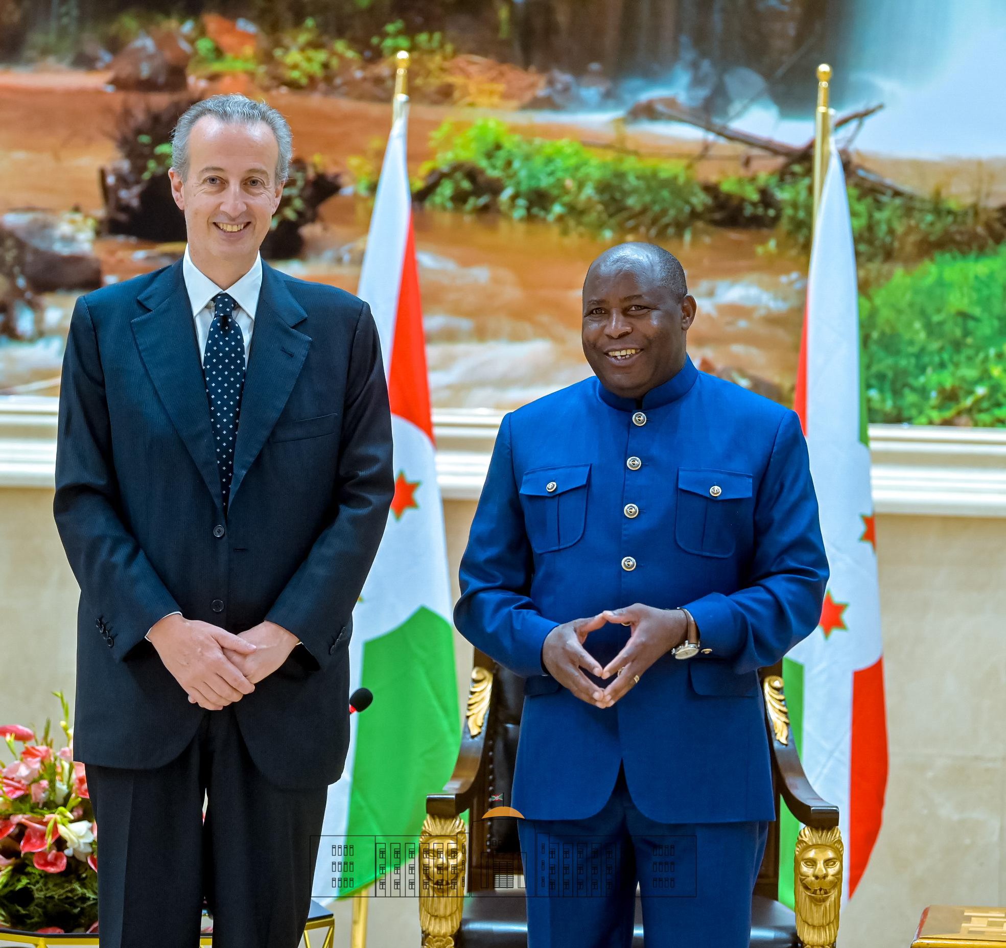 The Ambassador of the Sovereign Order of Malta to the Republic of Burundi presents his letters of credence
