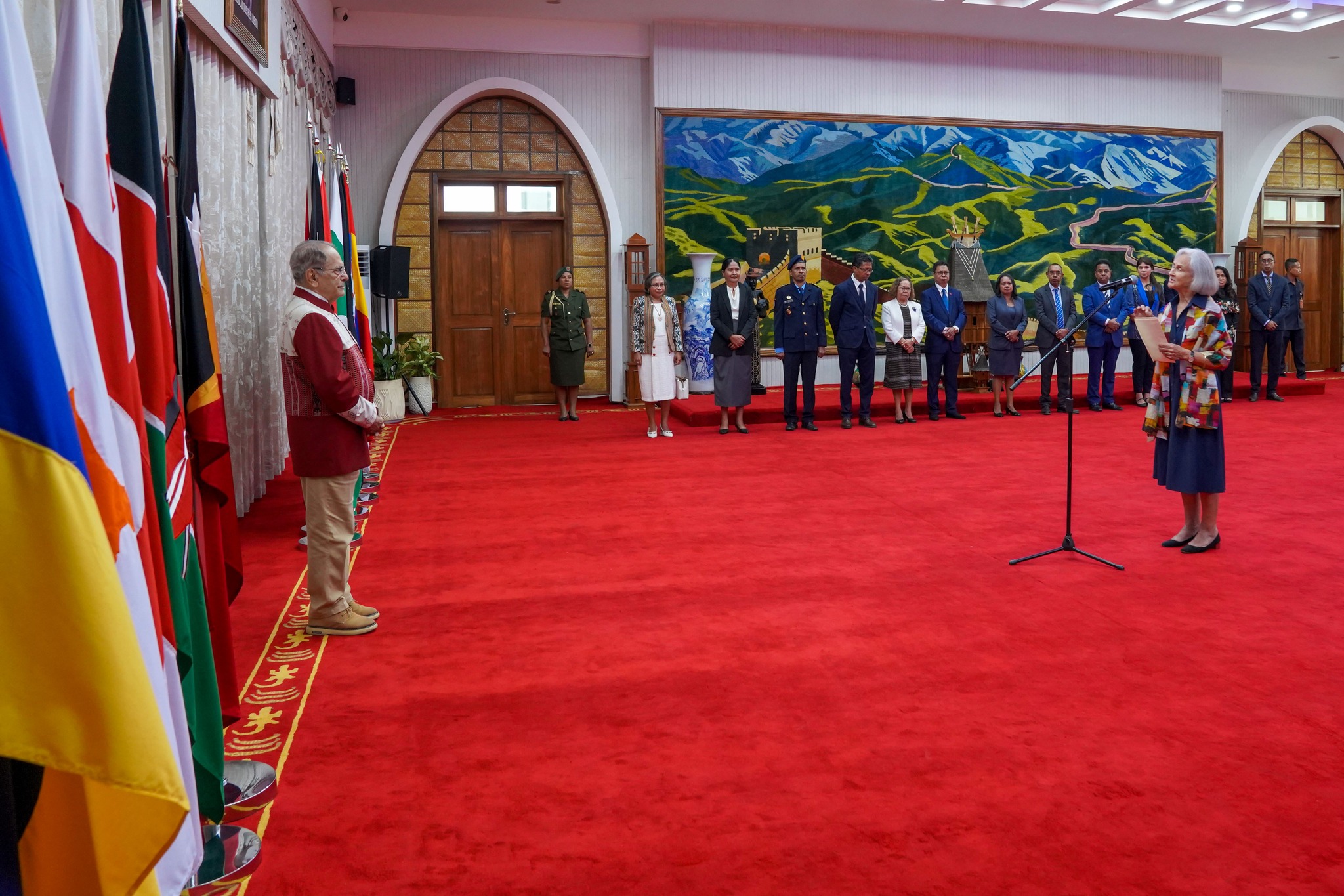 The Ambassador of the Sovereign Order of Malta to Timor-Leste presents her letters of credence