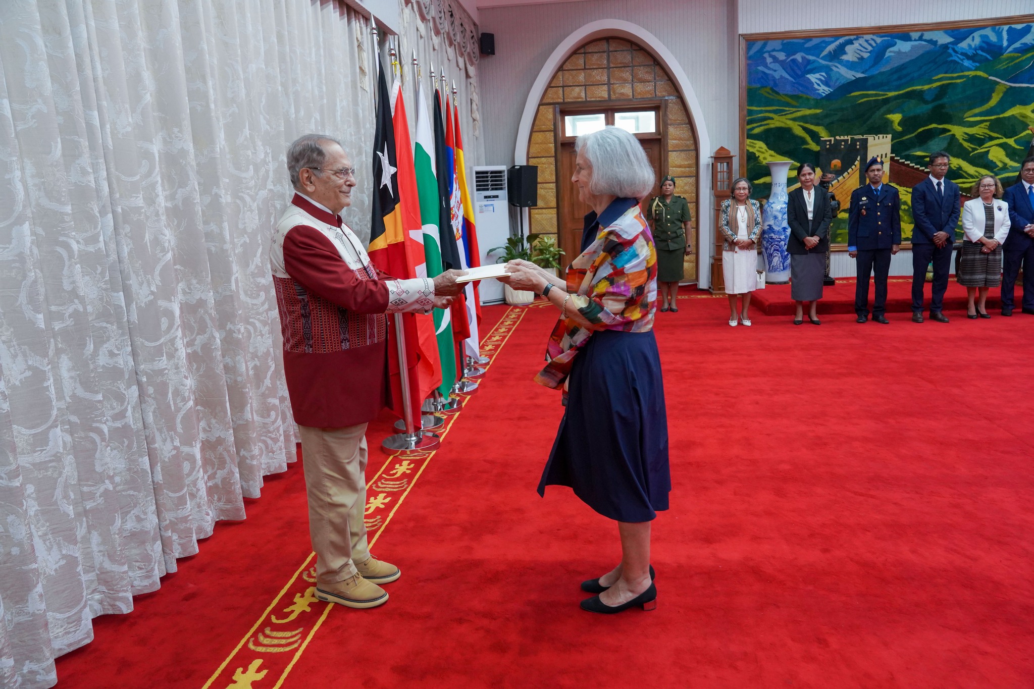 The Ambassador of the Sovereign Order of Malta to Timor-Leste presents her letters of credence