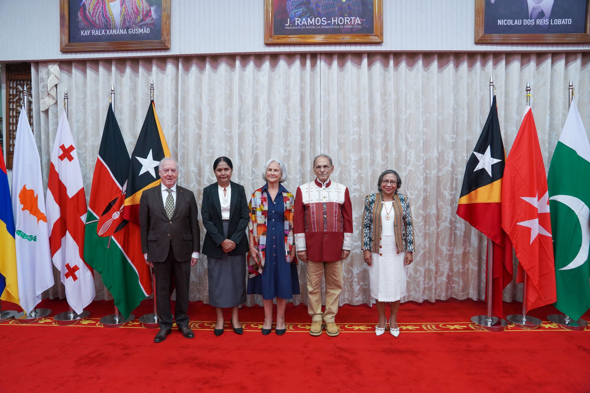 The Ambassador of the Sovereign Order of Malta to Timor-Leste presents her letters of credence