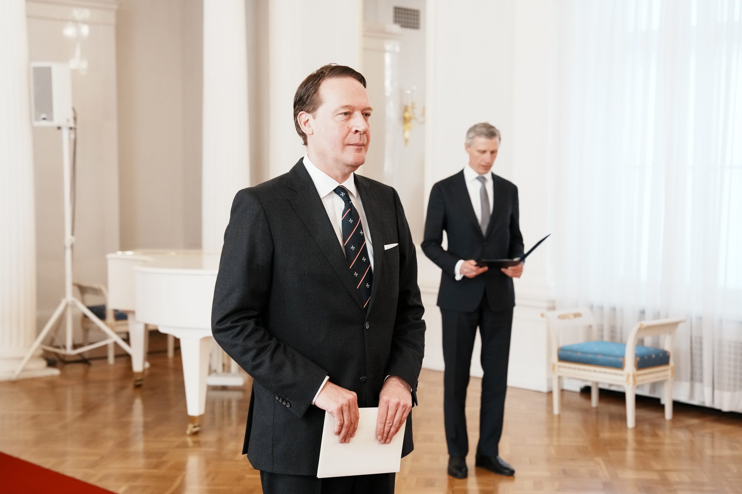 The Ambassador of the Sovereign Order of Malta to the Republic of Latvia presents his letters of credence