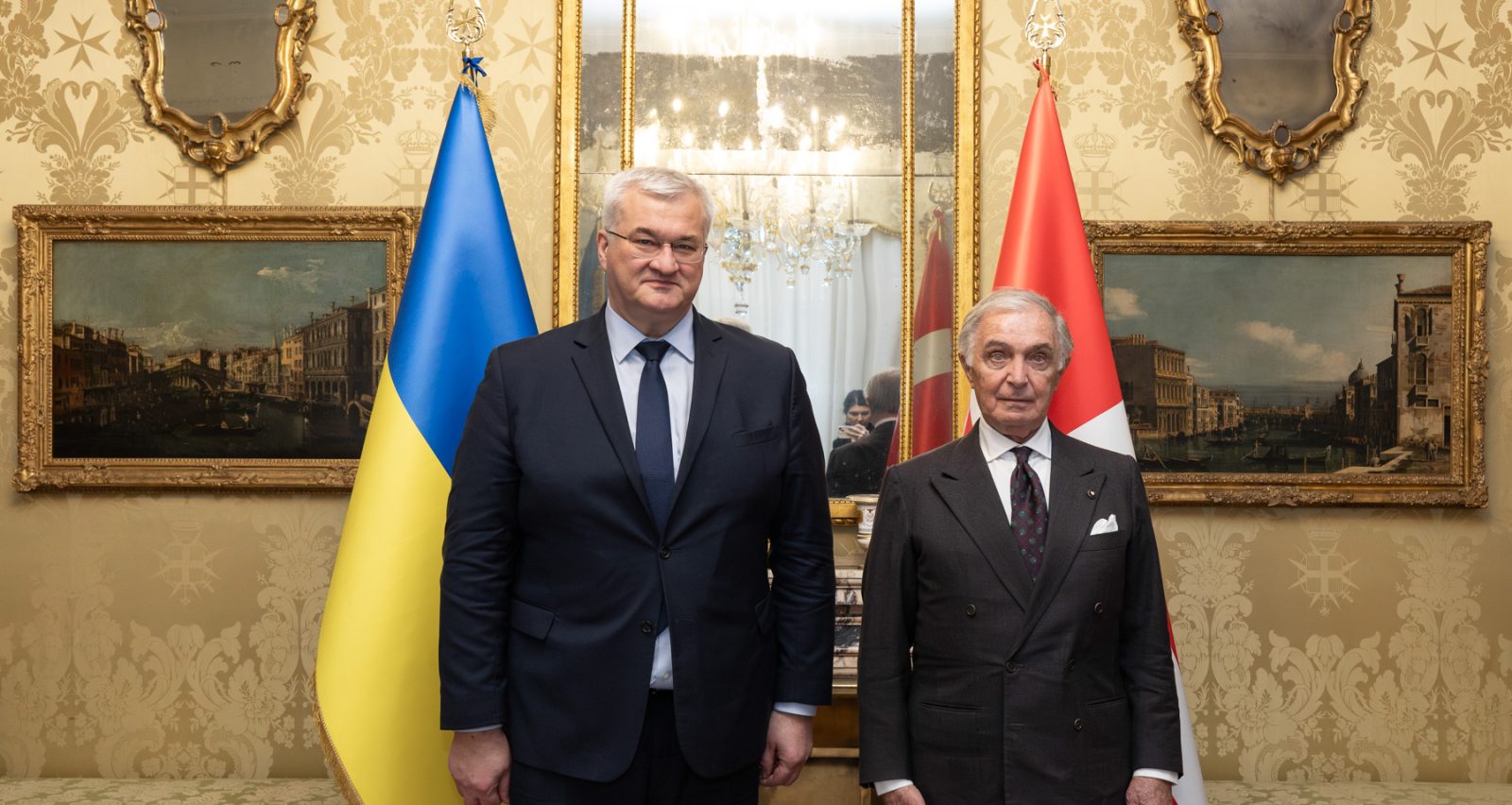 Order of Malta’s Grand Chancellor receives Ukrainian Foreign Minister