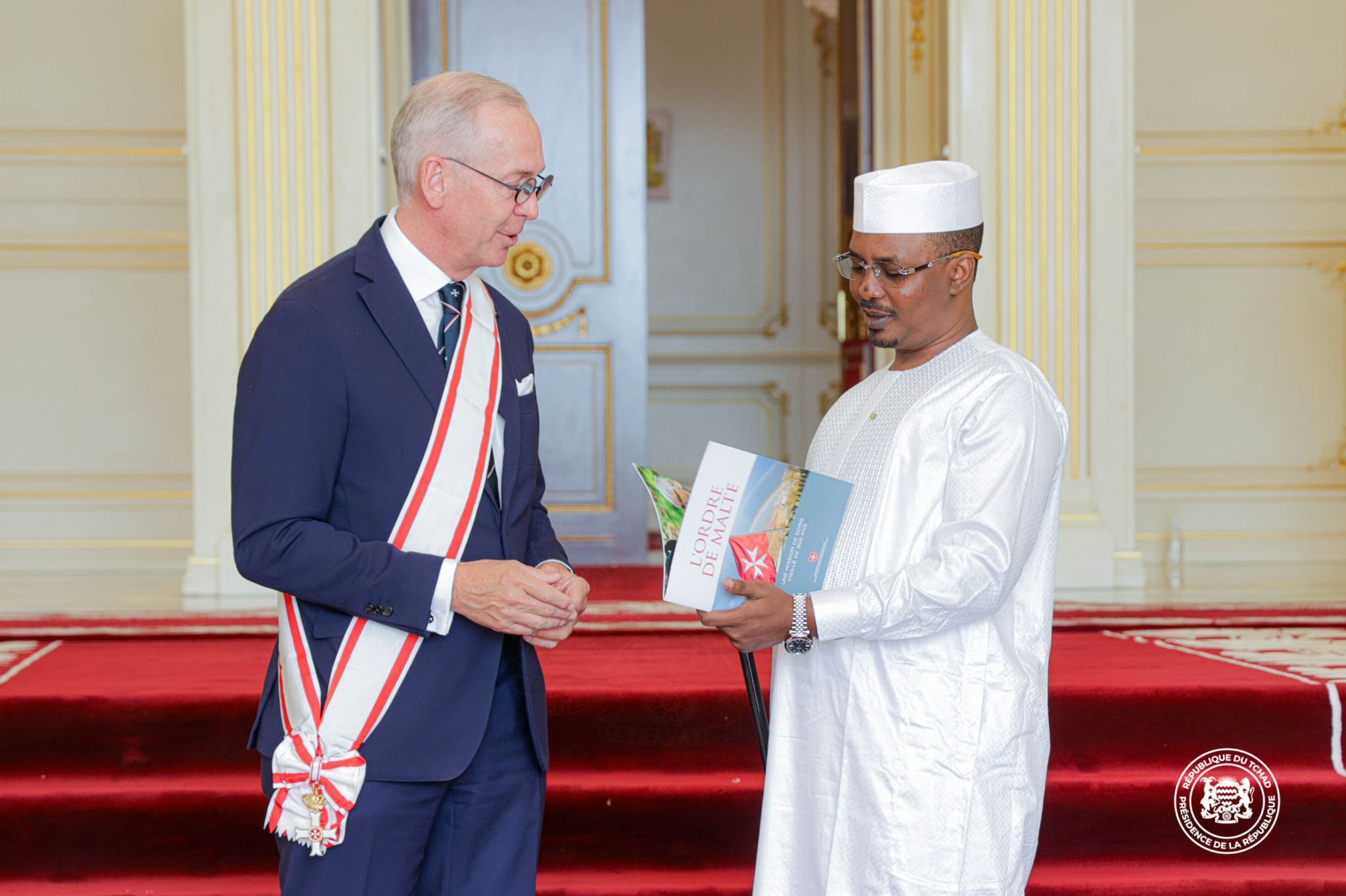 The Ambassador of the Sovereign Order of Malta to the Republic of Chad presents his letters of credence