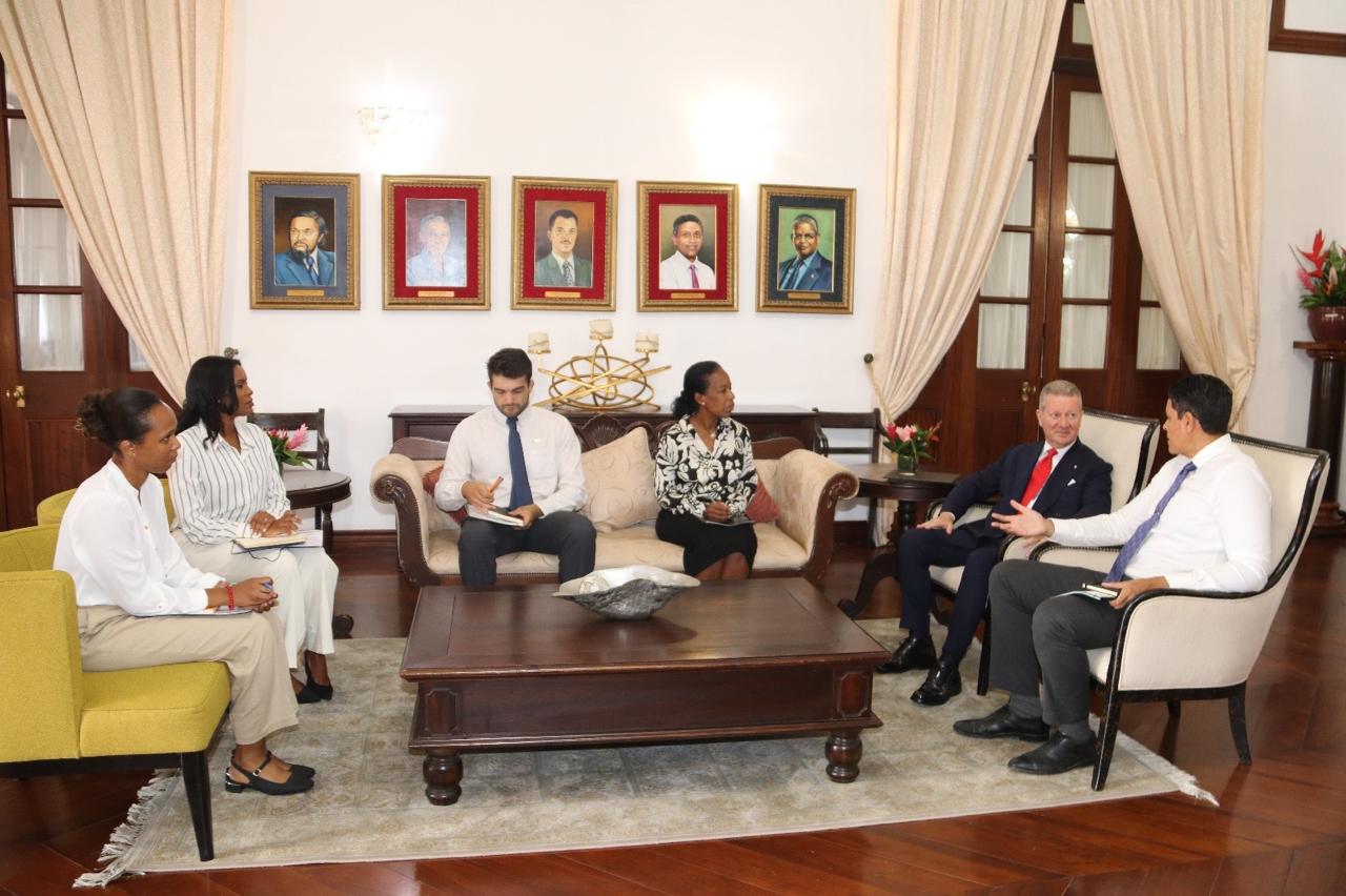 The Ambassador of the Sovereign Order of Malta to the Republic of Seychelles presents his letters of credence