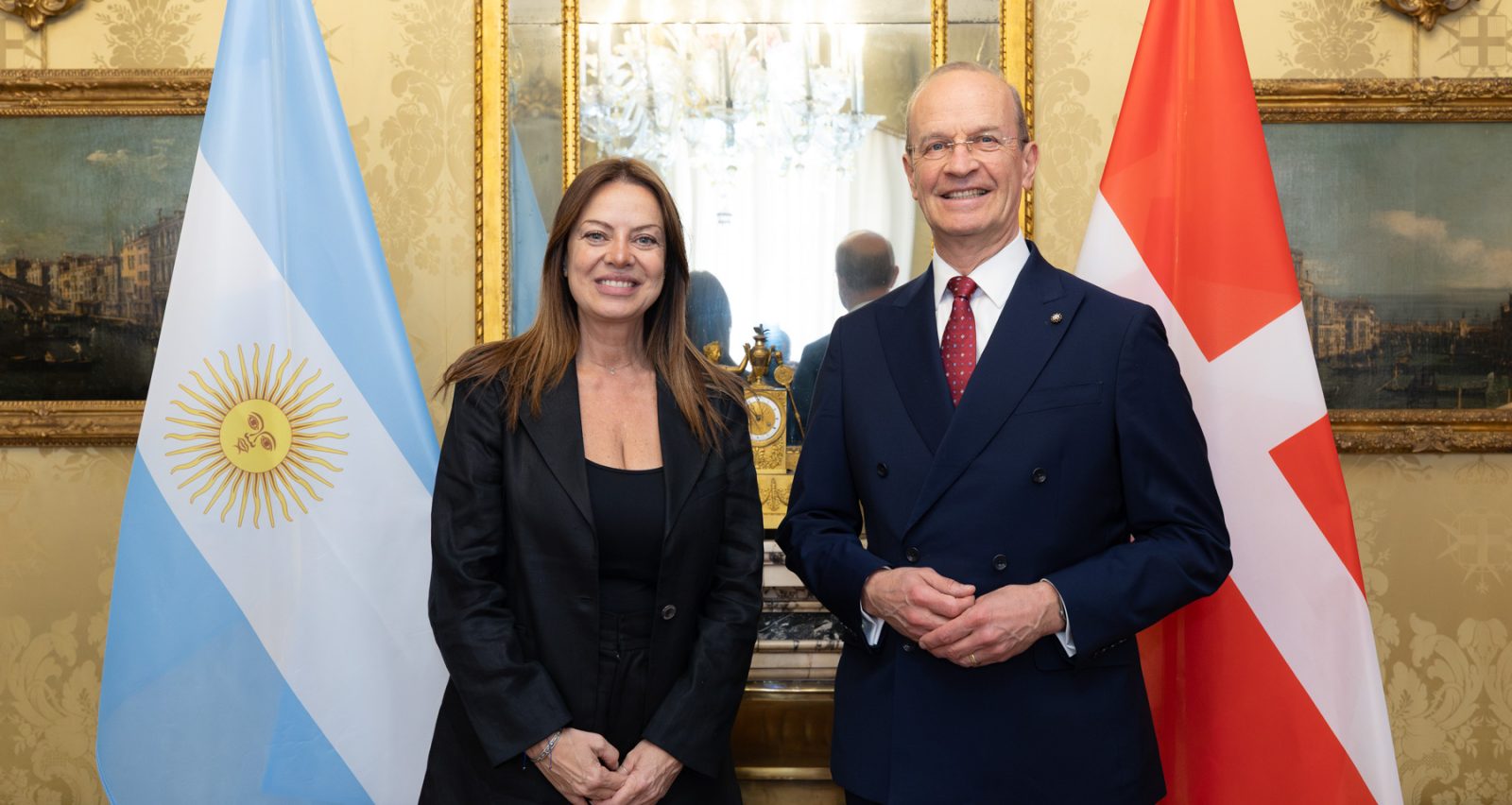 Minister of Human Capital of Argentina with Order of Malta's Grand Hospitaller