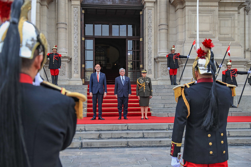 The Ambassador of the Sovereign Order of Malta to the Republic of Peru presents his letters of credence