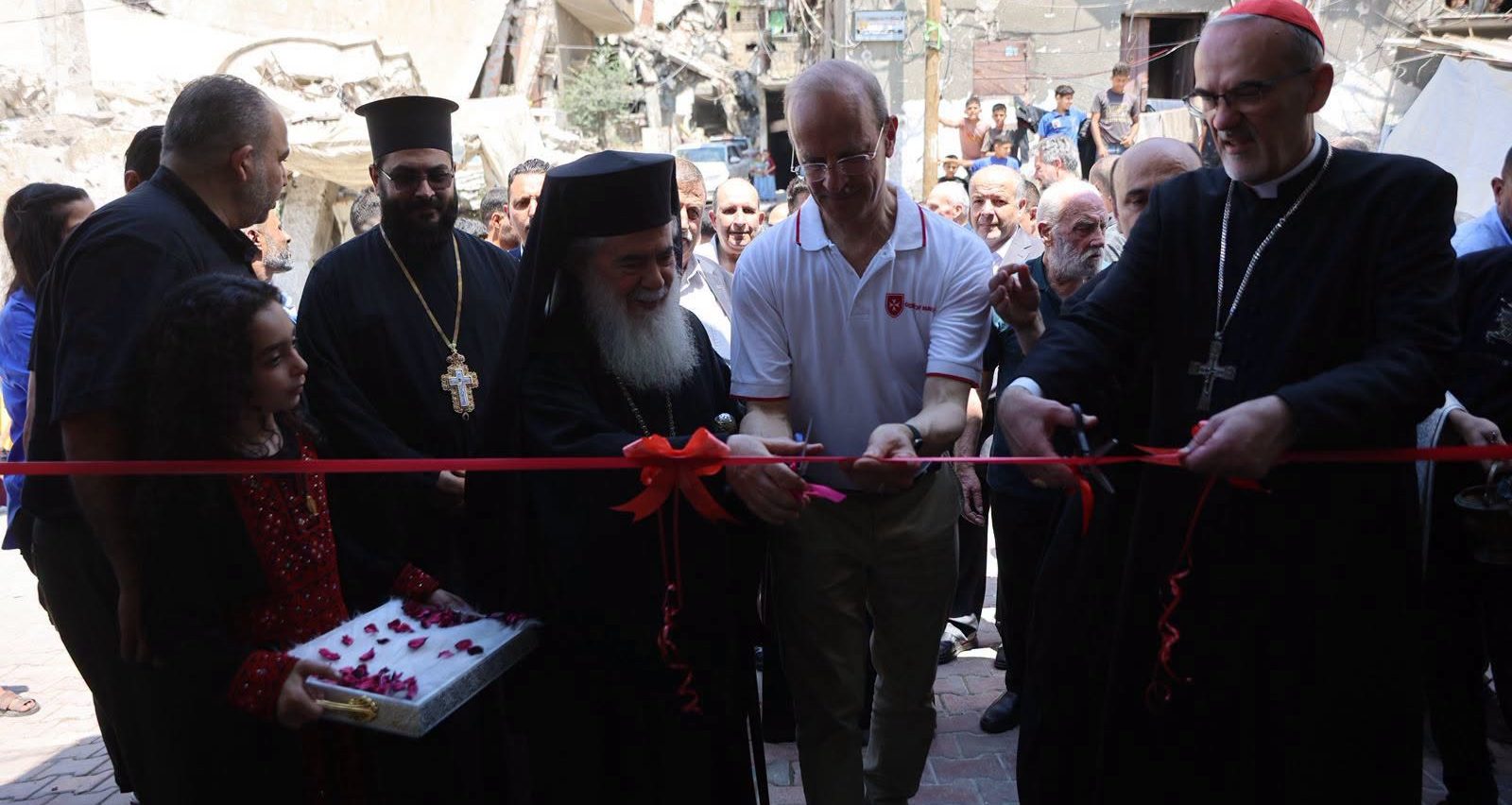 Blessing of Order of Malta Clinic in Gaza City