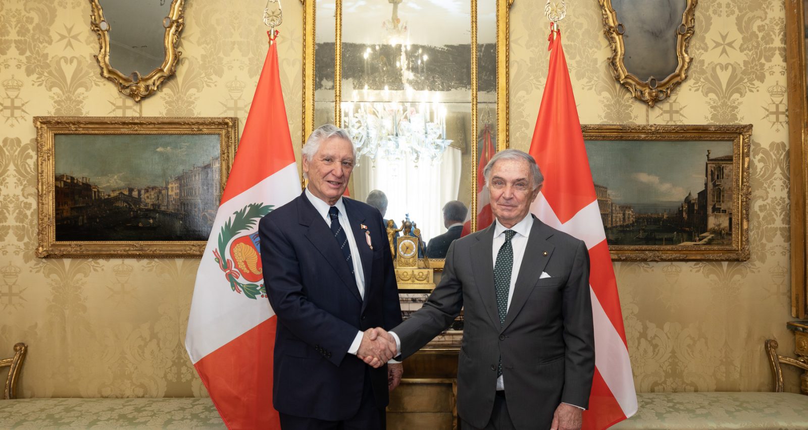 Order of Malta's Grand Chancellor with Foreign Affairs Minister of Peru