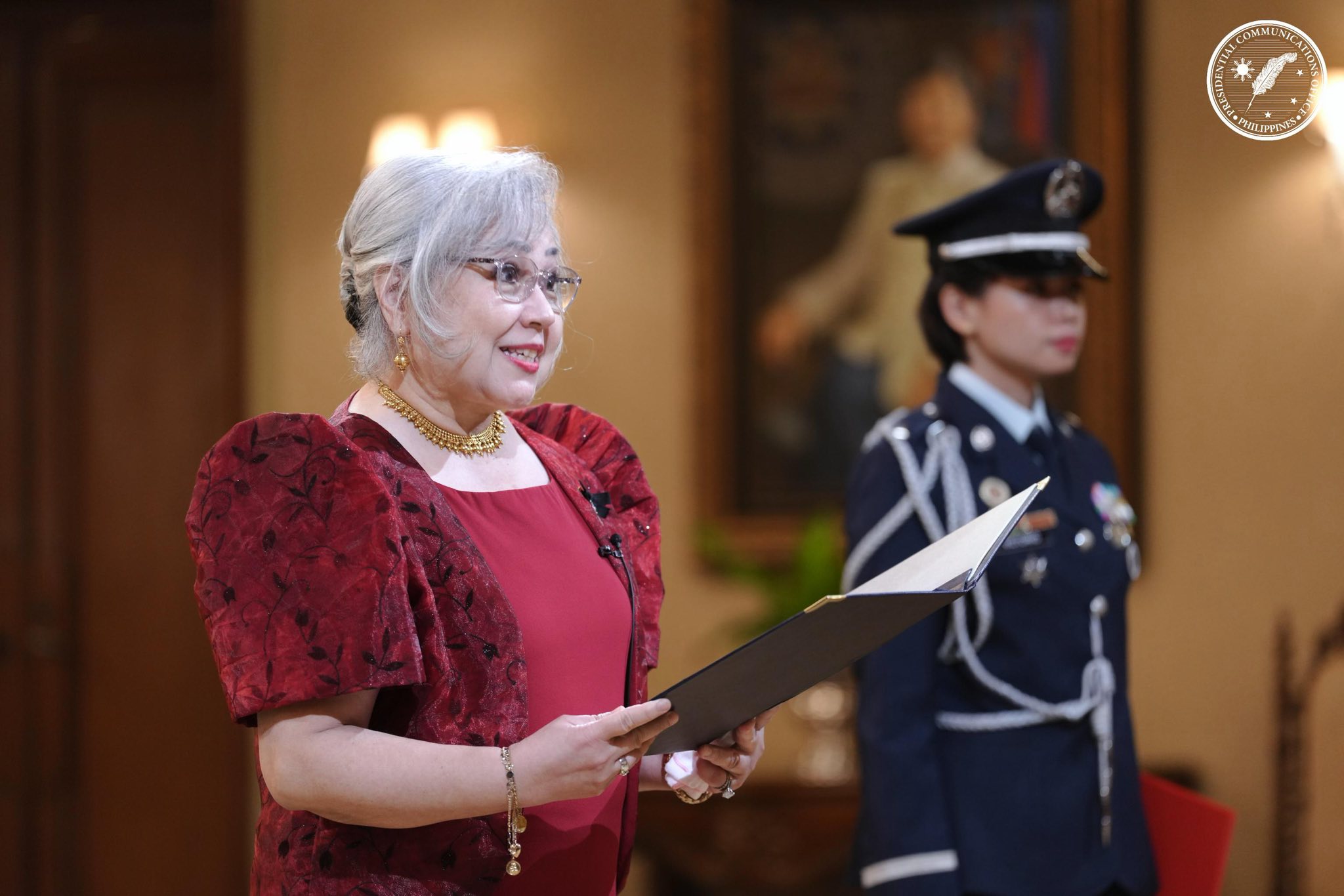 The Ambassador of the Sovereign Order of Malta to the Republic of the Philippines presents her letters of credence