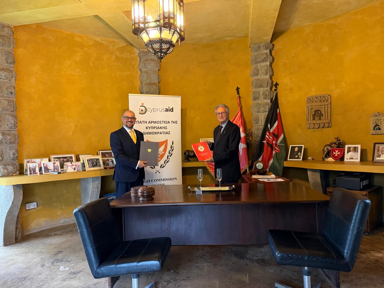 Signing of the Memorandum of Understanding between the  Order of Malta and Cyprus about the activities in Kenya