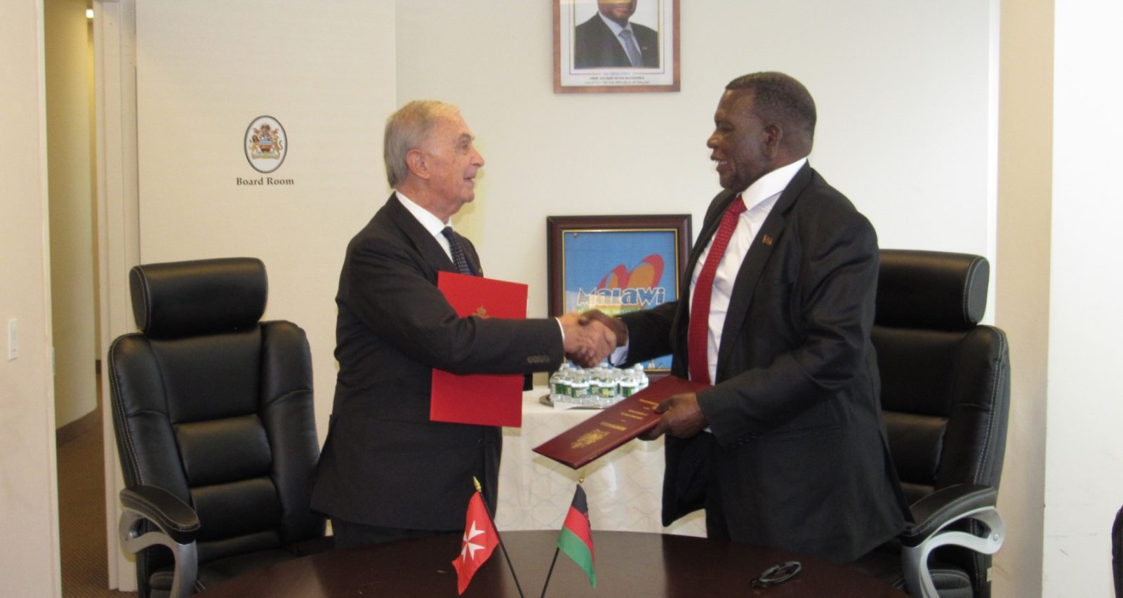 Grand Chancellor opening official relations with Malawi