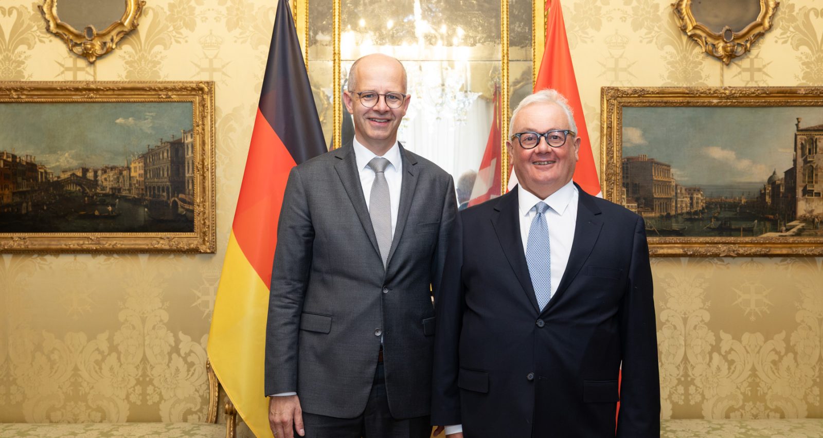 German Parliamentary State Secretary Michael Brand visits the Magistral Palace